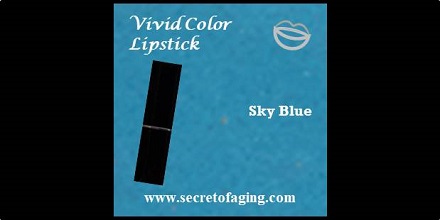 Sky Blue Vivid Color Lipstick by Secret of Aging Berry Blue