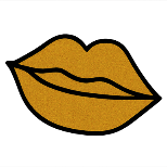 Sparkling Gold Lips