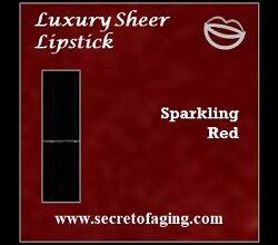 Sparkling Red Luxury Sheer Lipstick by Secret of Aging Ruby Slippers