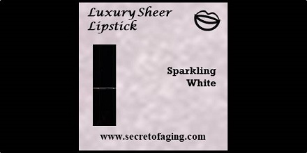 Sparkling White Luxury Sheer Lipstick by Secret of Aging Below Zero