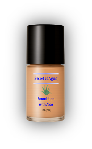 Foundation with Aloe Bottle with Label