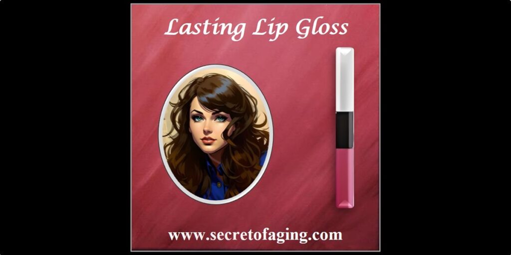 Lasting Lip Gloss Cartoon Art by Secret of Aging