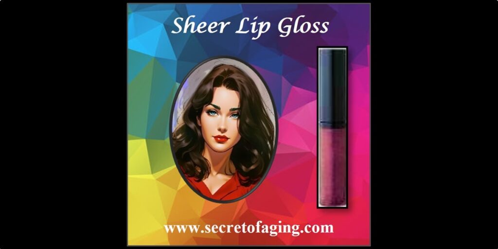 Sheer Lip Gloss Cartoon Art by Secret of Aging