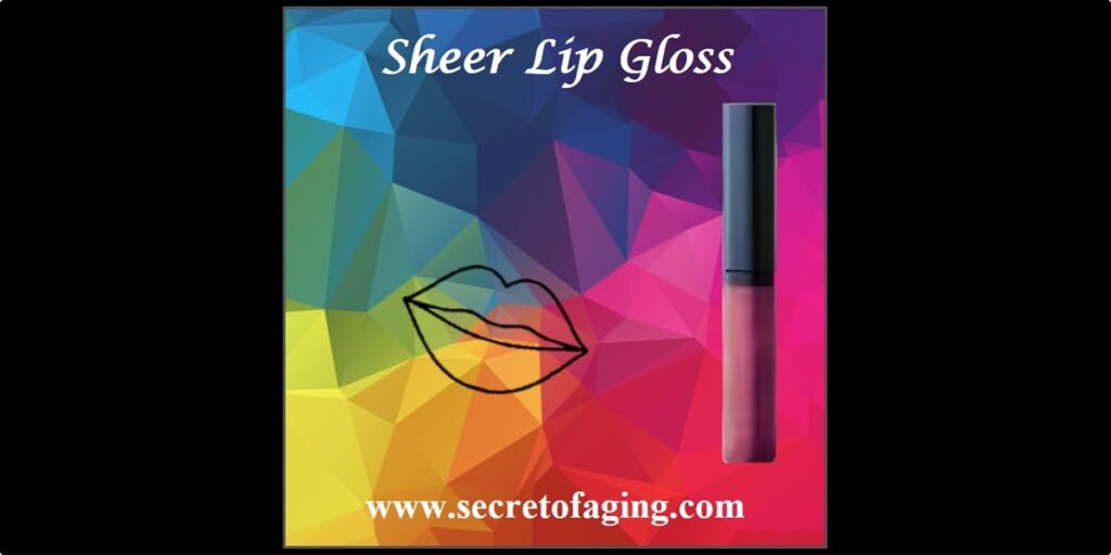 Sheer Lip Gloss Large Art by Secret of Aging