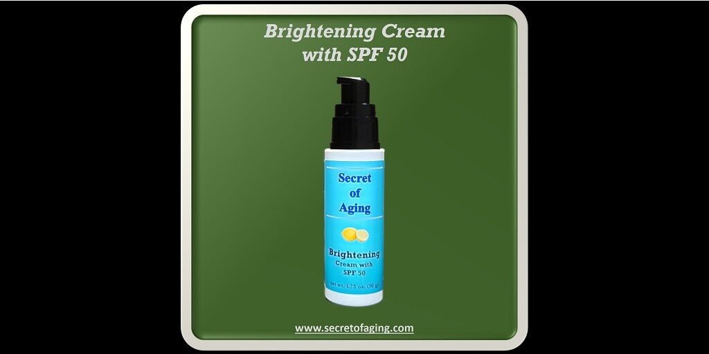 Brightening Cream with SPF 50 by Secret of Aging