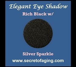 Rich Black with Silver Sparkle