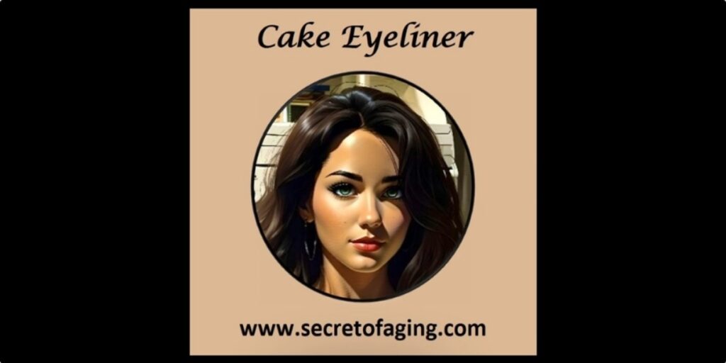 Cake Eyeliner Cartoon Art by Secret of Aging