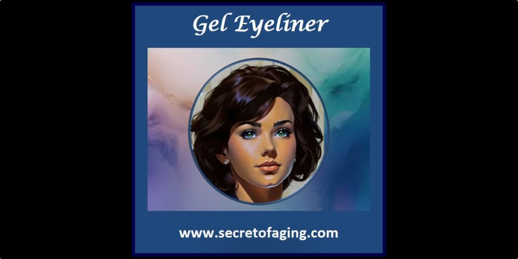 Gel Eyeliner Cartoon Art by Secret of Aging