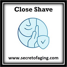 Close Shave Icon on Face by Secret of Aging