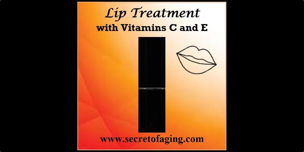 Lip Treatment with Vitamins C and E Large Art by Secret of Aging