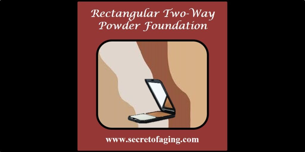 Rectangular Two-Way Powder Foundation Large Art by Secret of Aging