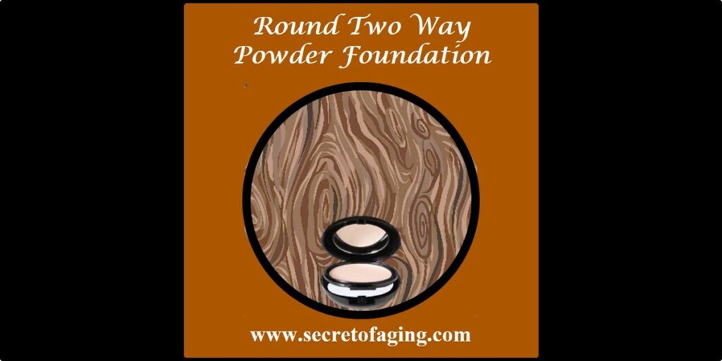 Round Two Way Powder Foundation Large Art by Secret of Aging