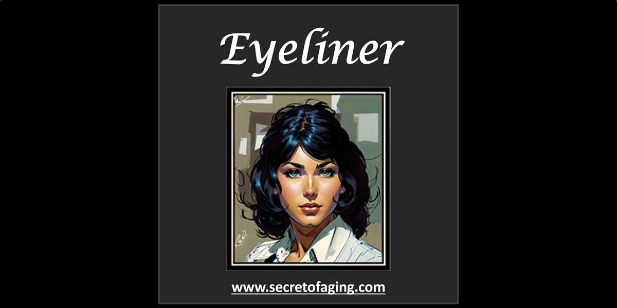Eyeliner Tag Cartoon Art by Secret of Aging