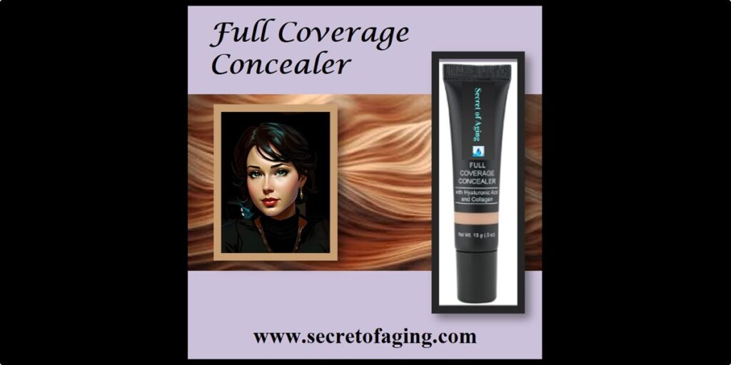 Full Coverage Concealer Cartoon Art by Secret of Aging