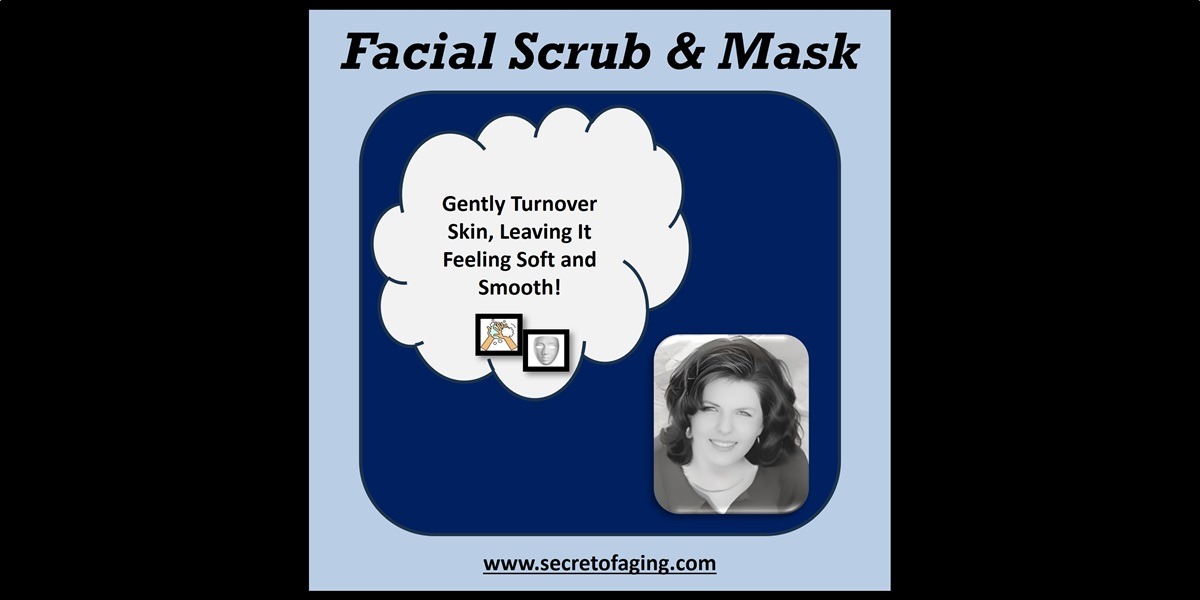 Facial Scrub and Mask Tag by Secret of Aging