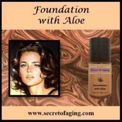 Foundation with Aloe Cartoon Art by Secret of Aging