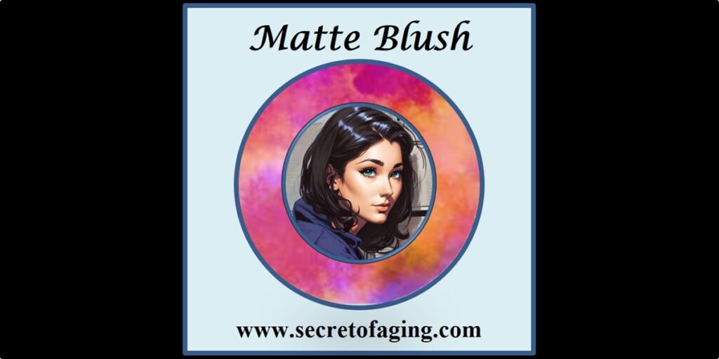 Matte Blush Cartoon Art by Secret of Aging