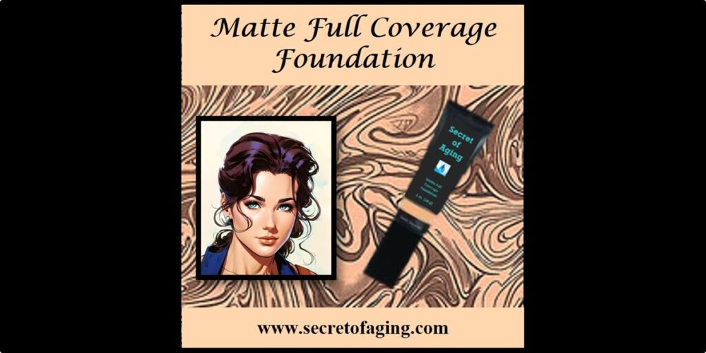 Matte Full Coverage Foundation Cartoon Art by Secret of Aging