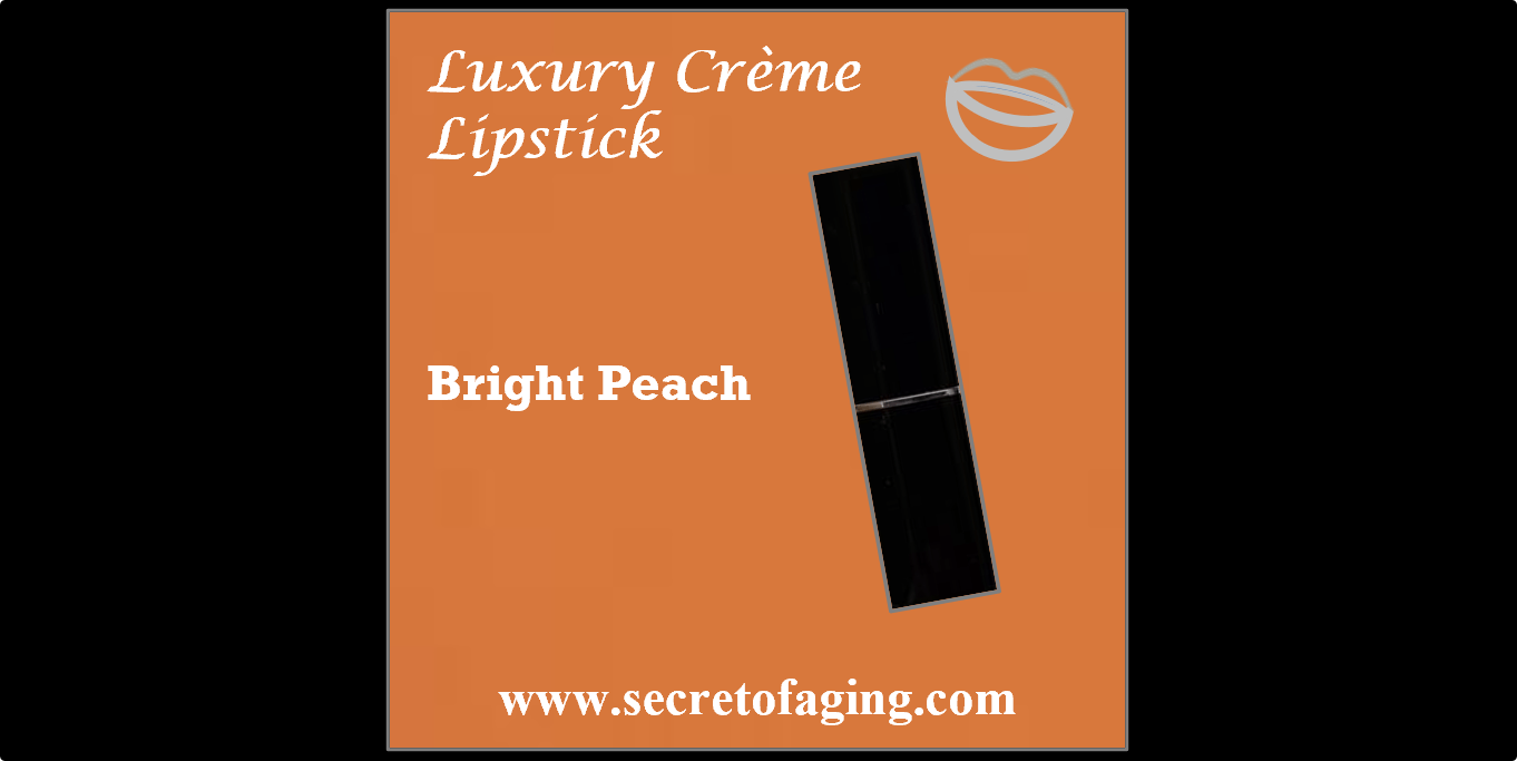 Bright Peach Luxury Creme Lipstick by Secret of Aging