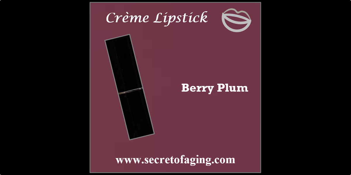 Berry Plum Creme Lipstick by Secret of Aging