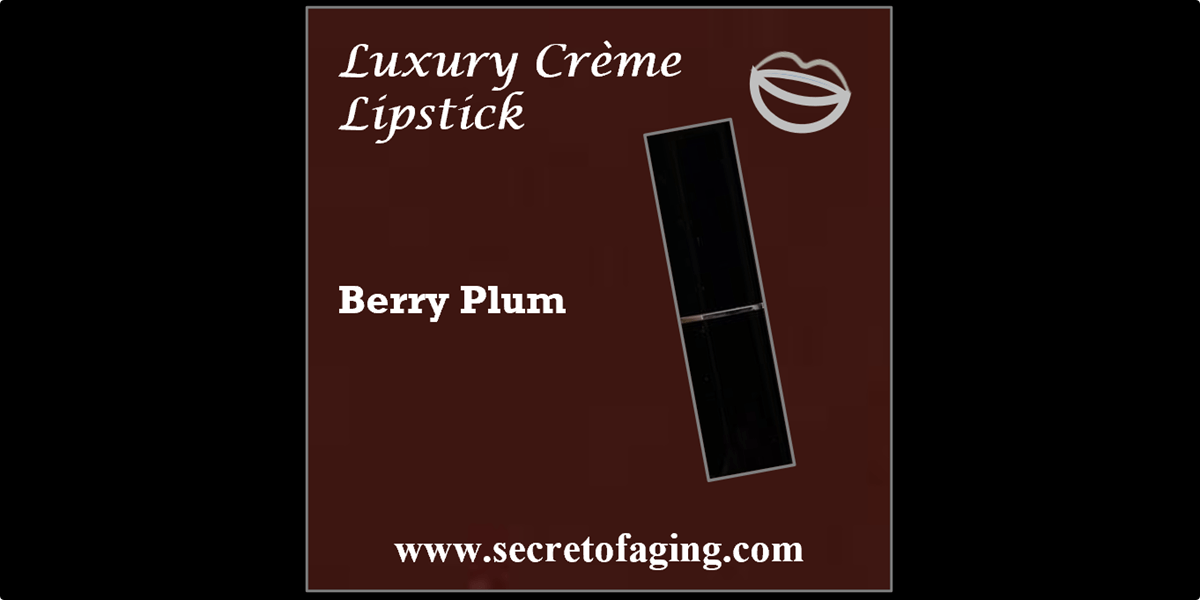 Berry Plum Luxury Creme Lipstick by Secret of Aging