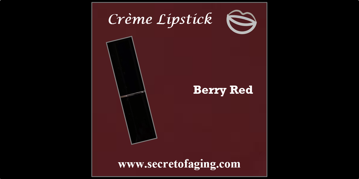 Berry Red Creme Lipstick by Secret of Aging