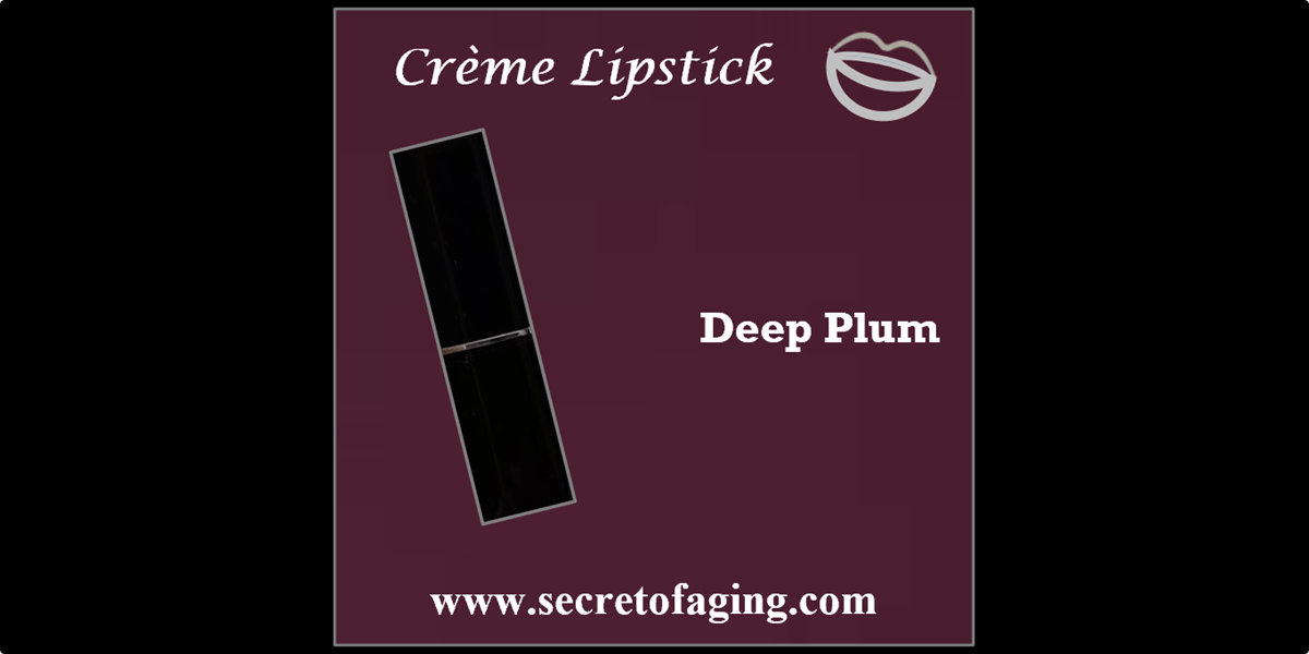 Deep Plum Creme Lipstick by Secret of Aging