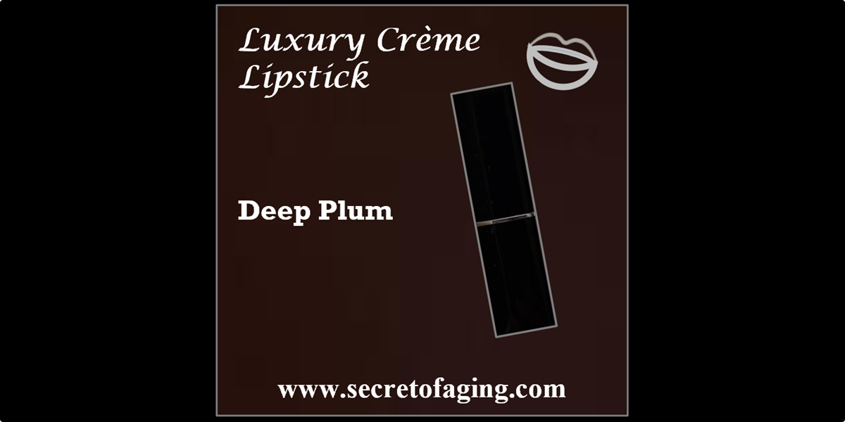 Deep Plum Luxury Creme Lipstick by Secret of Aging