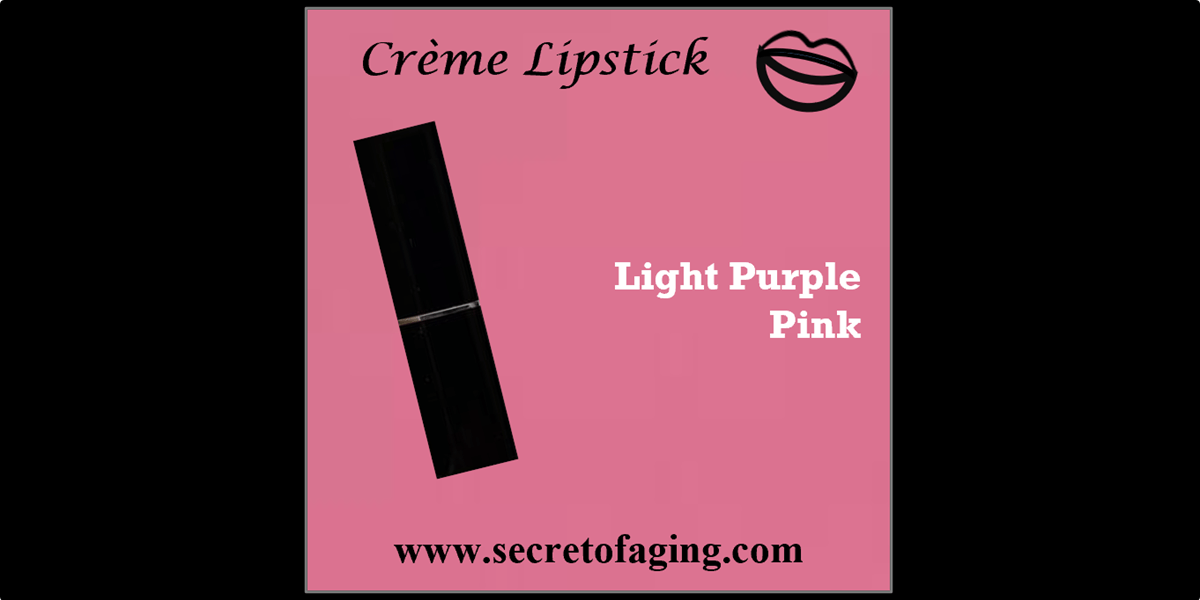 Light Purple Pink Creme Lipstick by Secret of Aging