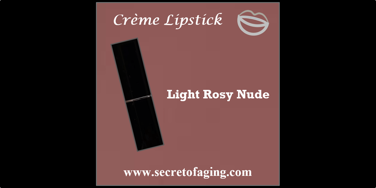 Light Rosy Nude Creme Lipstick by Secret of Aging
