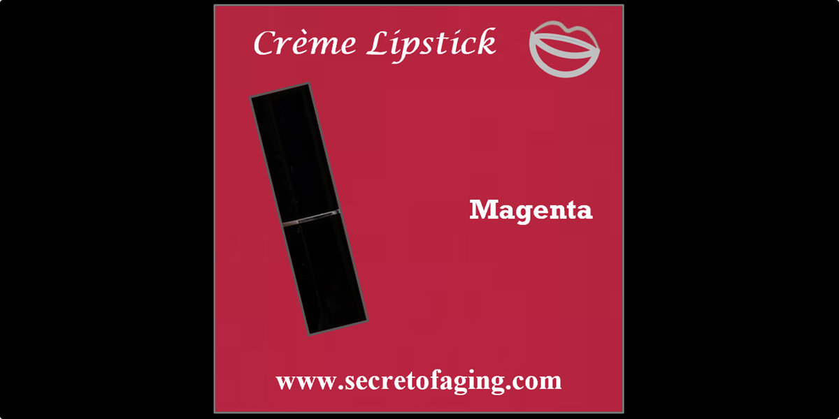 Magenta Creme Lipstick by Secret of Aging