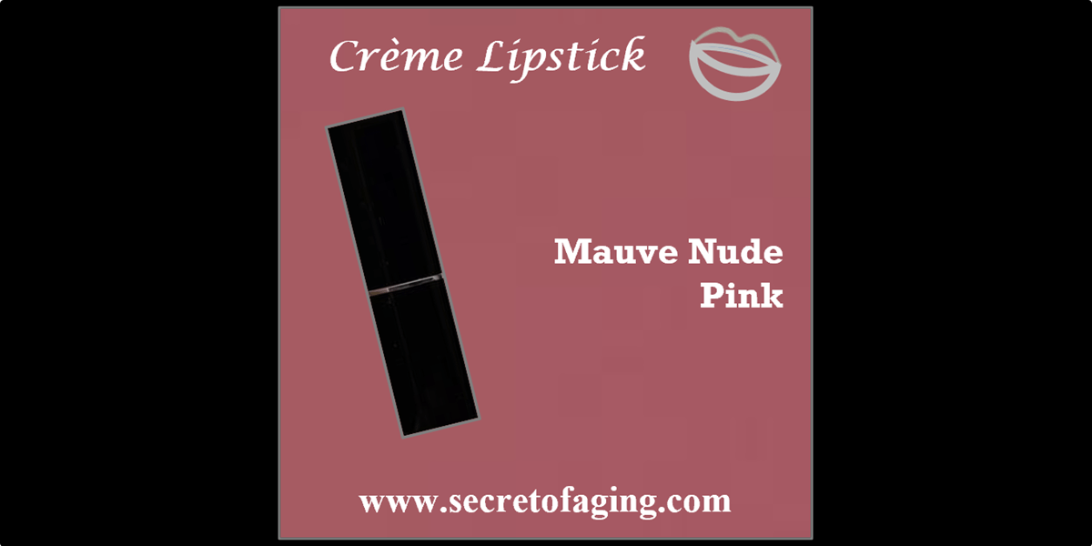 Mauve Nude Pink Creme Lipstick by Secret of Aging