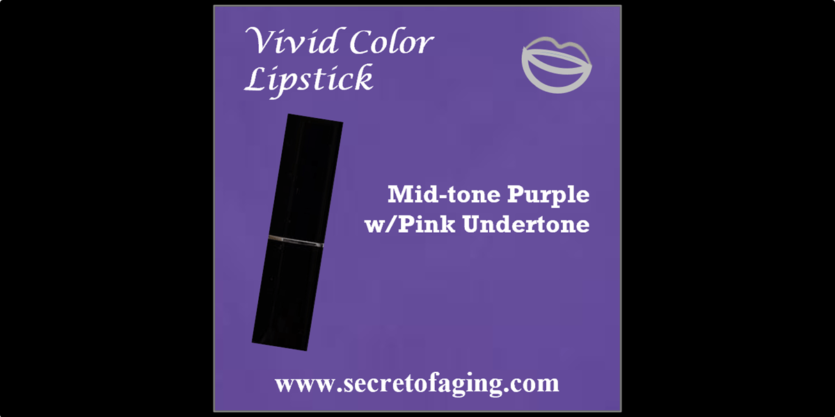 Mid-tone Purple with Pink Undertone Vivid Color by Secret of Aging