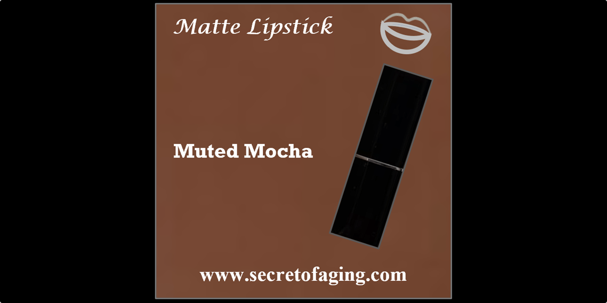 Muted Mocha Matte Lipstick by Secret of Aging