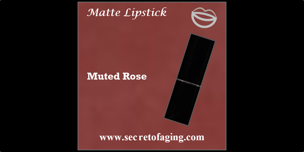 Muted Rose Matte Lipstick by Secret of Aging