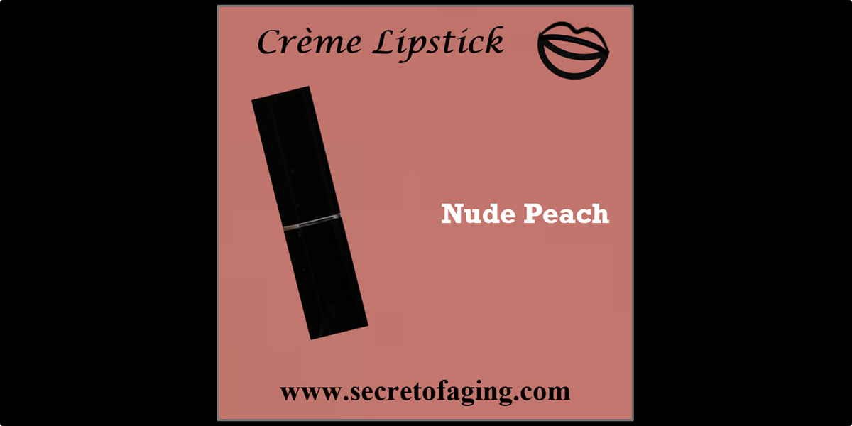 Nude Peach Creme Lipstick by Secret of Aging