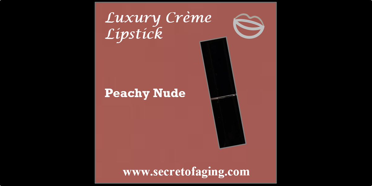 Peachy Nude Luxury Creme Lipstick by Secret of Aging