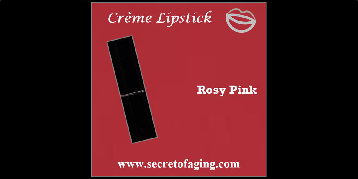 Rosy Pink Creme Lipstick by Secret of Aging