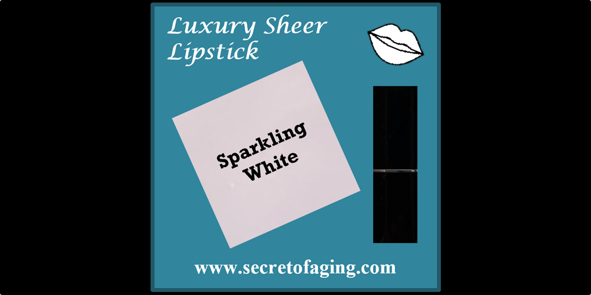 Sparkling White Luxury Sheer Lipstick by Secret of Aging