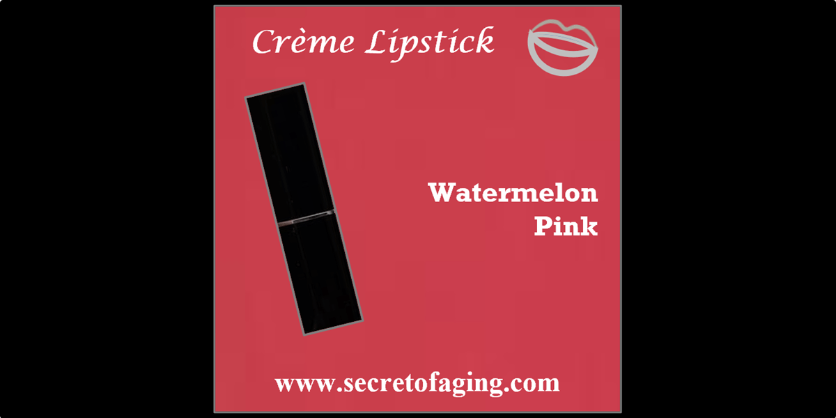Watermelon Pink Creme Lipstick by Secret of Aging