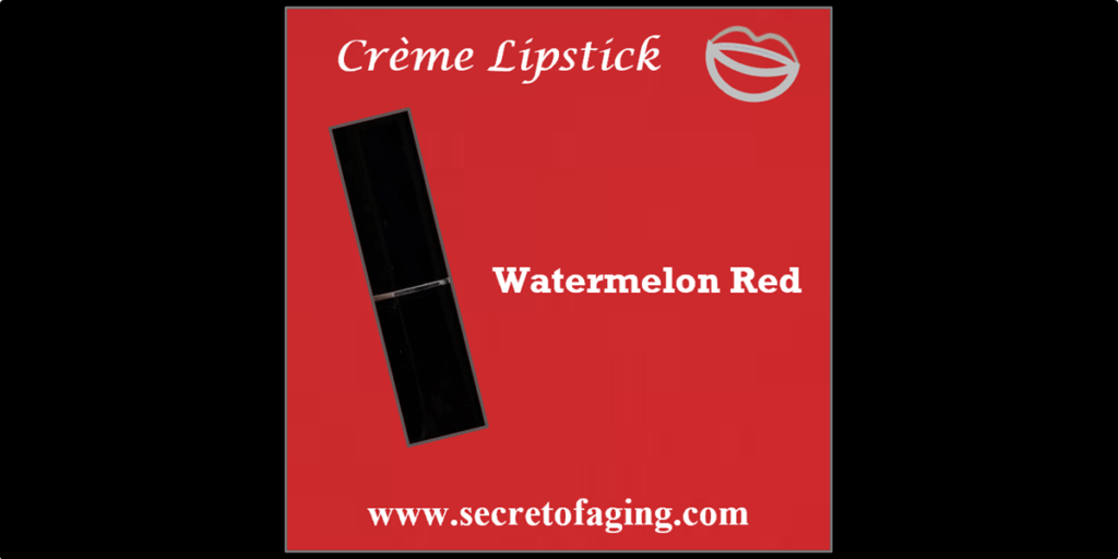 Watermelon Red Creme Lipstick by Secret of Aging