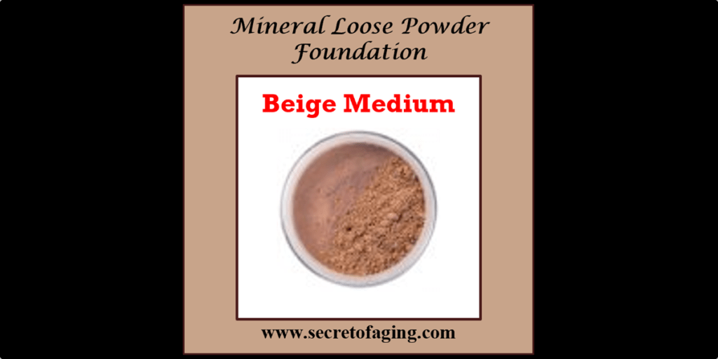 Beige Medium Mineral Loose Powder Foundation by Secret of Aging