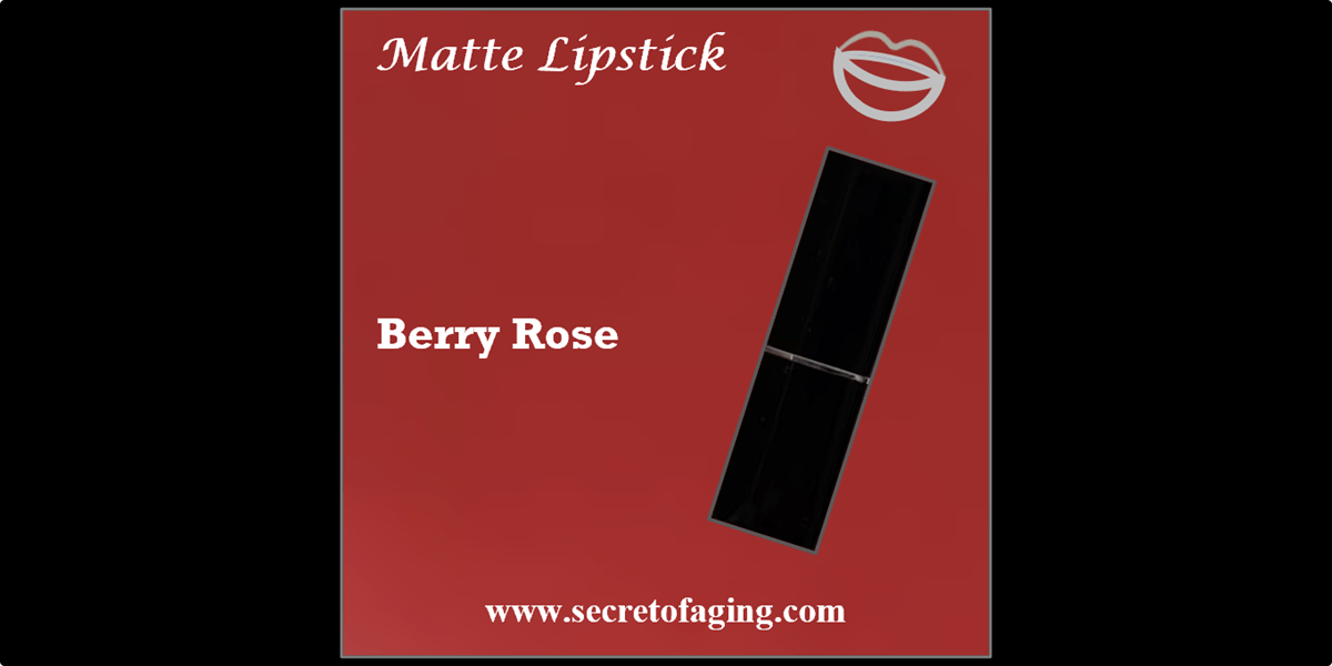 Berry Rose Matte Lipstick by Secret of Aging
