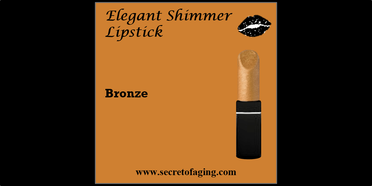 Bronze Elegant Shimmer Lipstick by Secret of Aging