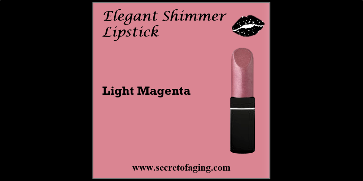 Light Magenta Elegant Shimmer Lipstick by Secret of Aging