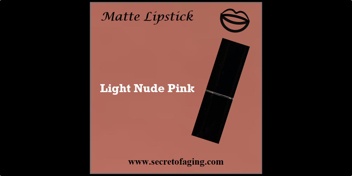 Light Nude Pink Matte Lipstick by Secret of Aging