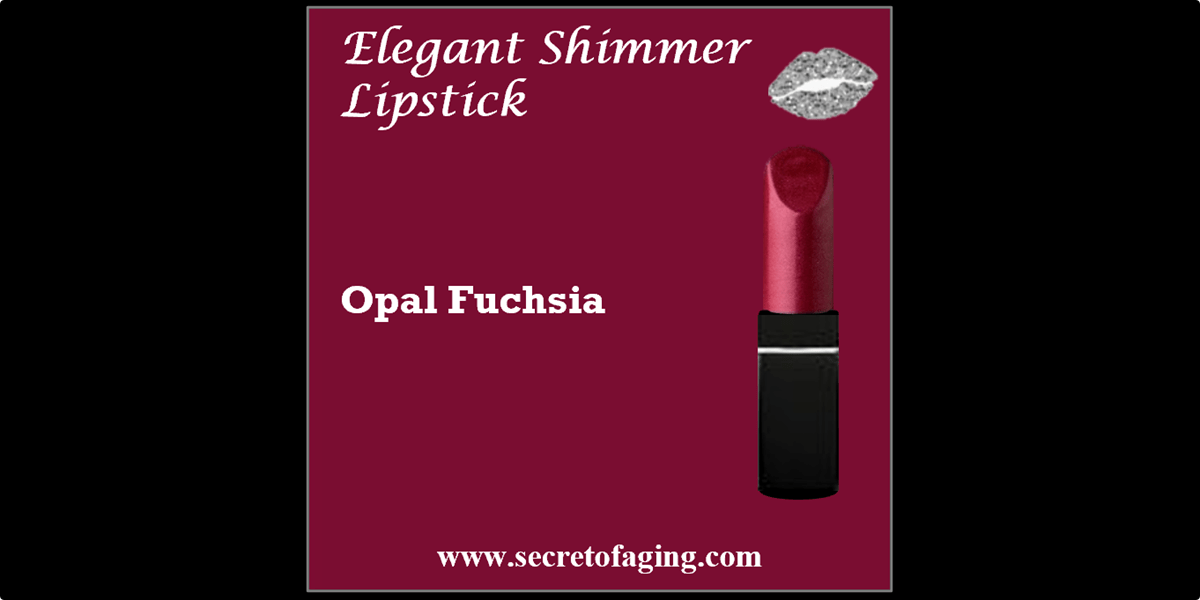 Opal Fuchsia Elegant Shimmer Lipstick by Secret of Aging