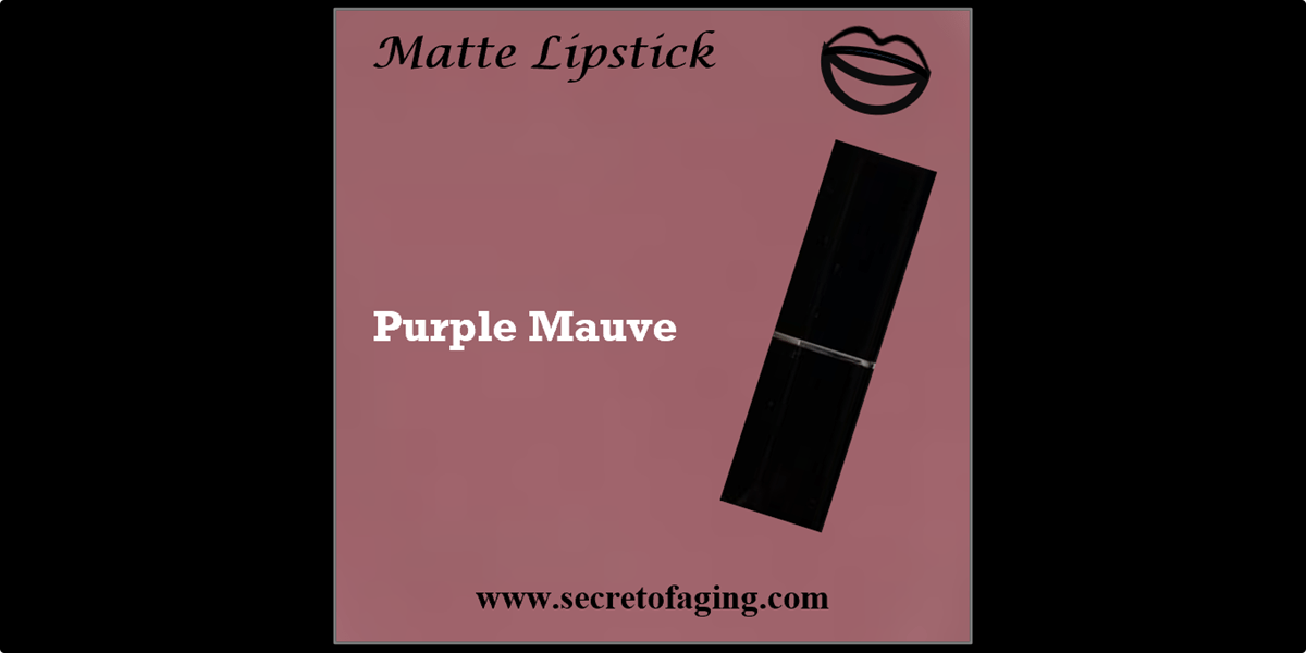 Purple Mauve Matte Lipstick by Secret of Aging