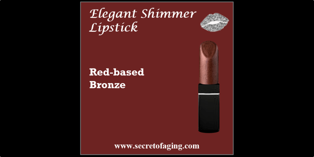 Red-based Bronze Elegant Shimmer Lipstick by Secret of Aging