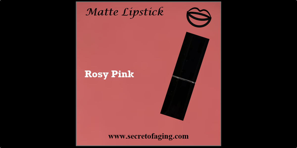 Rosy Pink Matte Lipstick by Secret of Aging